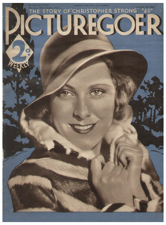 PICTUREGOER magazine side cover Issue 127  Weekly 28 October 1933