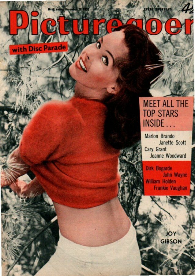PICTUREGOER magazine side cover Issue 1275  Weekly 28 November 1959