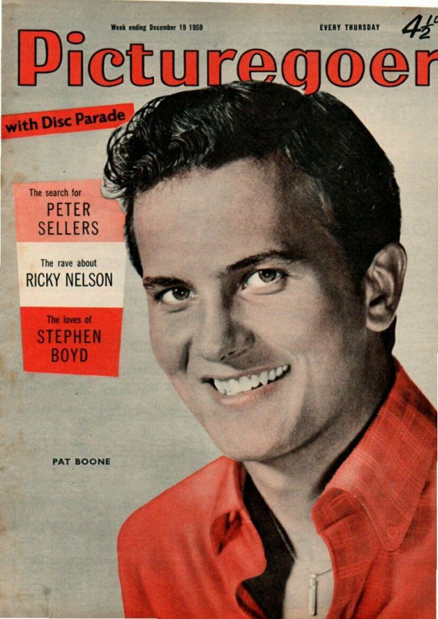 PICTUREGOER magazine side cover Issue 1278  Weekly 19 December 1959