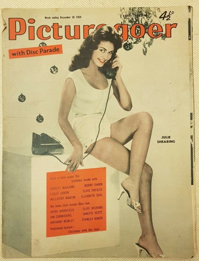 PICTUREGOER magazine side cover Issue 1279  Weekly 26 December 1959