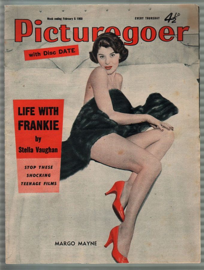 PICTUREGOER magazine side cover Issue 1285  Weekly 6 February 1960