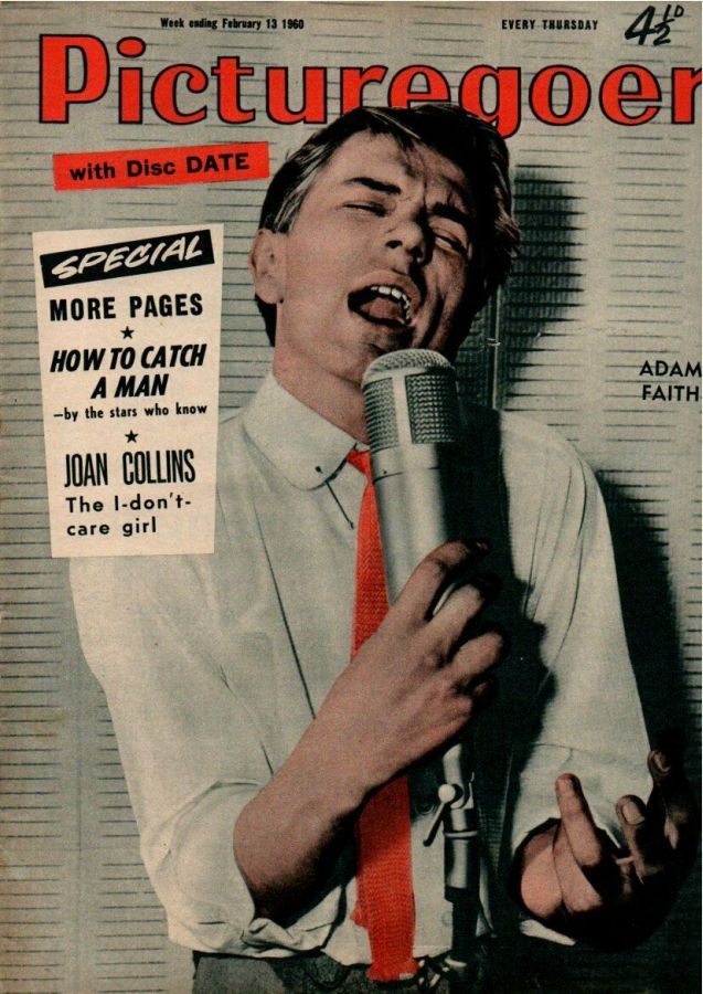 PICTUREGOER magazine side cover Issue 1286  Weekly 13 February 1960