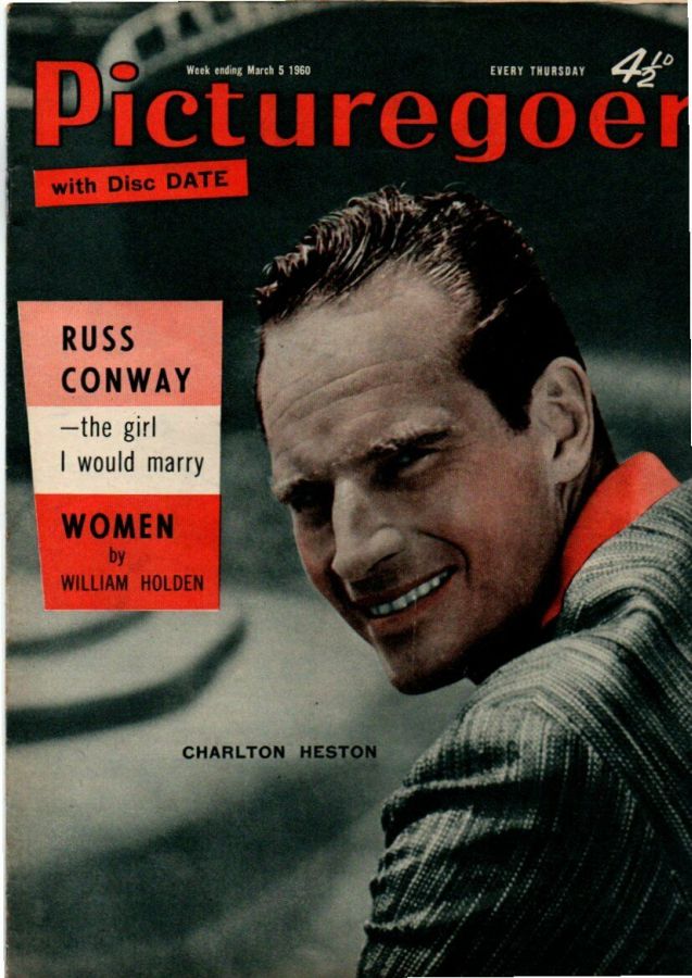 PICTUREGOER magazine side cover Issue 1289  Weekly 5 March 1960