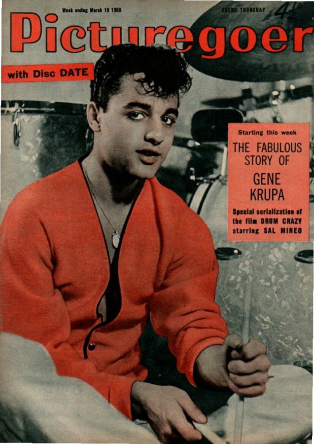PICTUREGOER magazine side cover Issue 1291  Weekly 19 March 1960