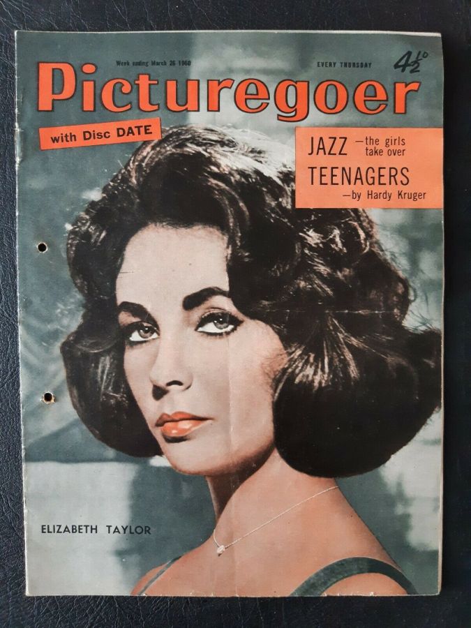 PICTUREGOER magazine side cover Issue 1292  Weekly 26 March 1960