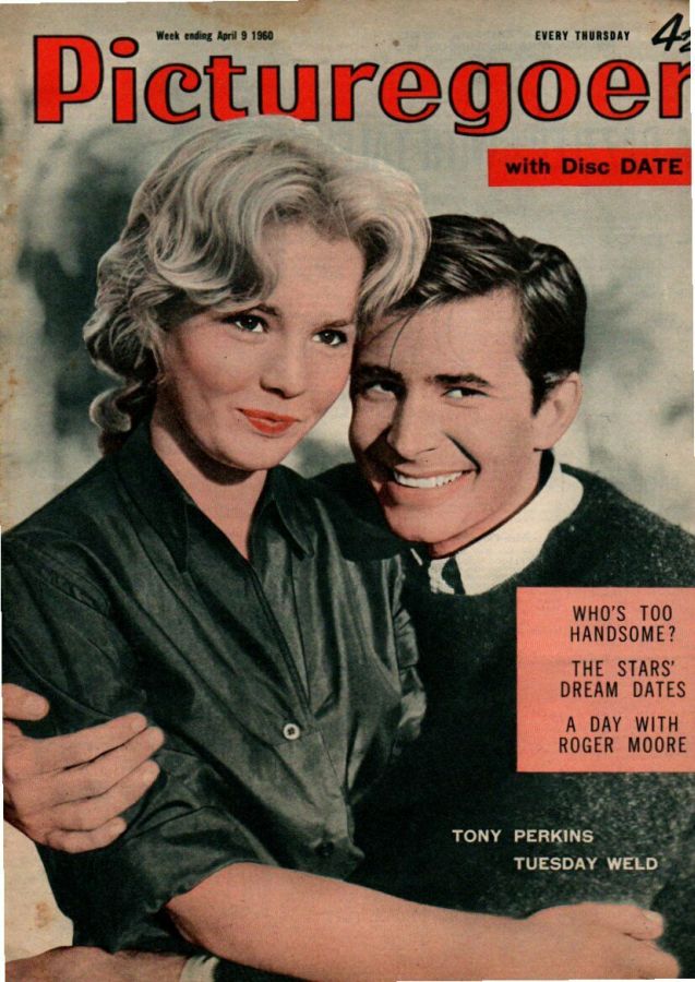 PICTUREGOER magazine side cover Issue 1294  Weekly 9 April 1960