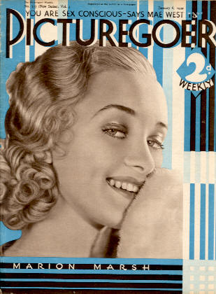 PICTUREGOER magazine side cover Issue 137  Weekly 6 January 1934