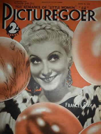 PICTUREGOER magazine side cover Issue 139  Weekly 20 January 1934