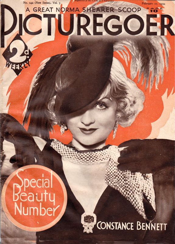 PICTUREGOER magazine side cover Issue 142  Weekly 10 February 1934