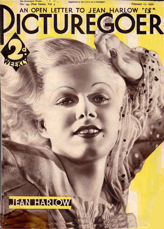 PICTUREGOER magazine side cover Issue 143  Weekly 17 February 1934