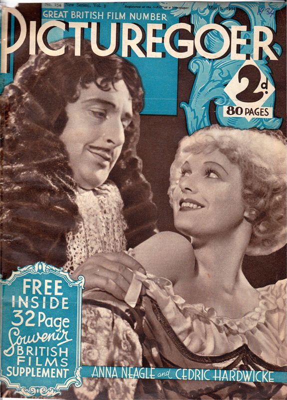 PICTUREGOER magazine side cover Issue 154  Weekly 5 May 1934