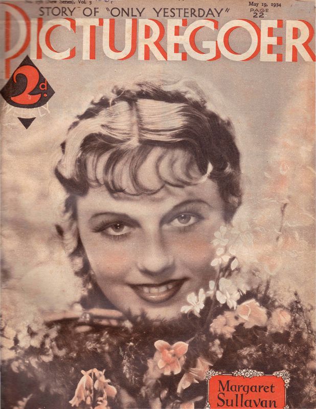 PICTUREGOER magazine side cover Issue 156  Weekly 19 May 1934