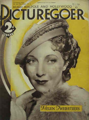PICTUREGOER magazine side cover Issue 163  Weekly 7 July 1934
