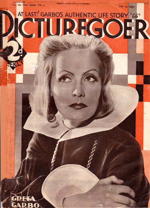 PICTUREGOER magazine side cover Issue 164  Weekly 14 July 1934