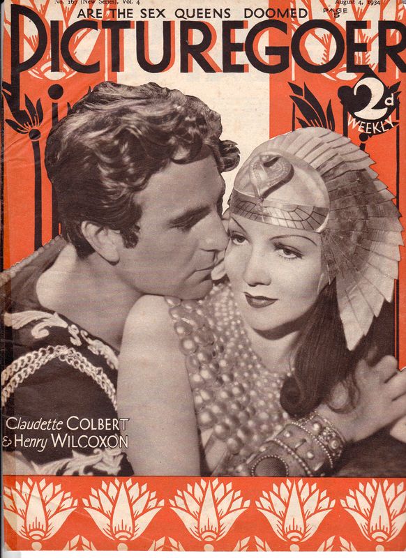 PICTUREGOER magazine side cover Issue 167  Weekly 4 August 1934