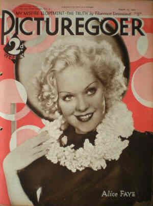 PICTUREGOER magazine side cover Issue 170  Weekly 25 August 1934