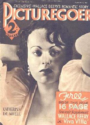 PICTUREGOER magazine side cover Issue 173  Weekly 15 September 1934