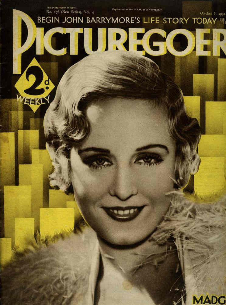 PICTUREGOER magazine side cover Issue 176  Weekly 6 October 1934
