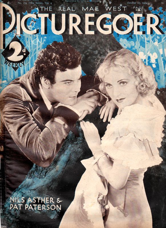 PICTUREGOER magazine side cover Issue 179  Weekly 27 October 1934