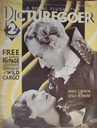 PICTUREGOER magazine side cover Issue 188  Weekly 29 December 1934