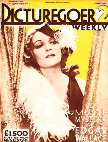 PICTUREGOER magazine side cover Issue 19  Weekly 3 October 1931