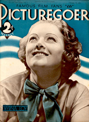 PICTUREGOER magazine side cover Issue 195  Weekly 16 February 1935