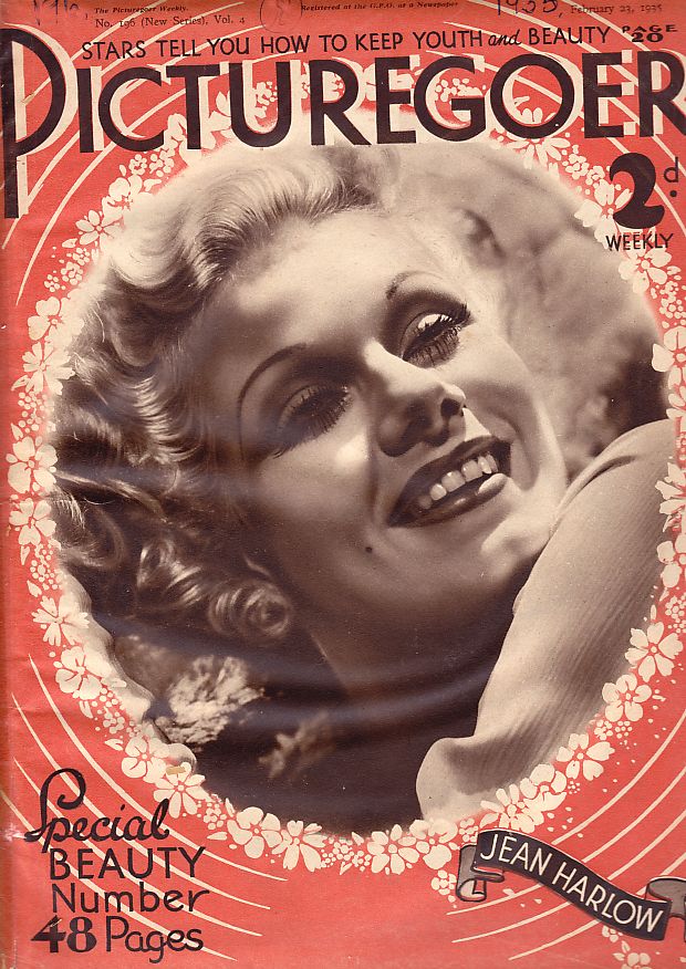 PICTUREGOER magazine side cover Issue 196  Weekly 23 February 1935
