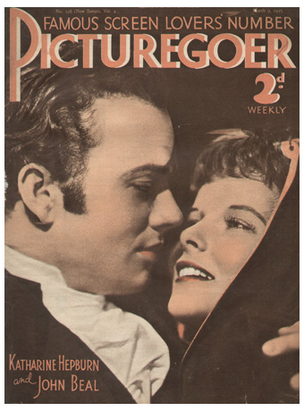 PICTUREGOER magazine side cover Issue 198  Weekly 9 March 1935