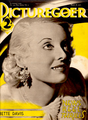 PICTUREGOER magazine side cover Issue 199  Weekly 16 March 1935
