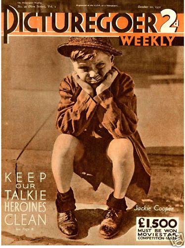 PICTUREGOER magazine side cover Issue 20  Weekly 10 October 1931