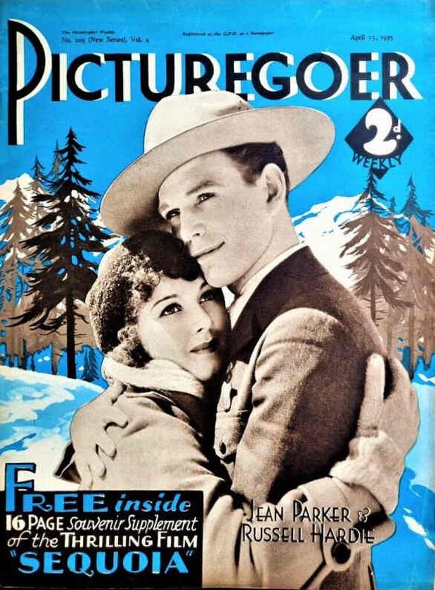 PICTUREGOER magazine side cover Issue 203  Weekly 13 April 1935