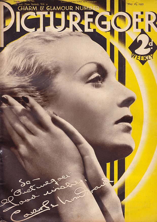 PICTUREGOER magazine side cover Issue 208  Weekly 18 May 1935