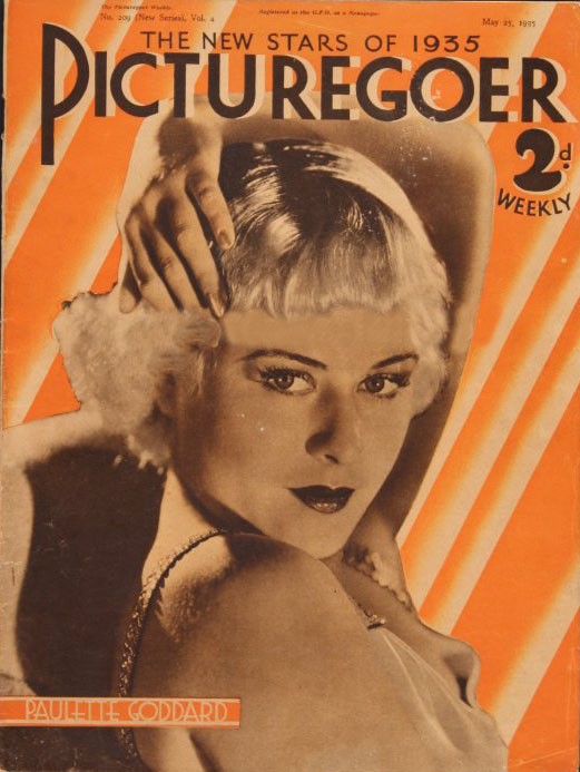 PICTUREGOER magazine side cover Issue 209  Weekly 25 May 1935