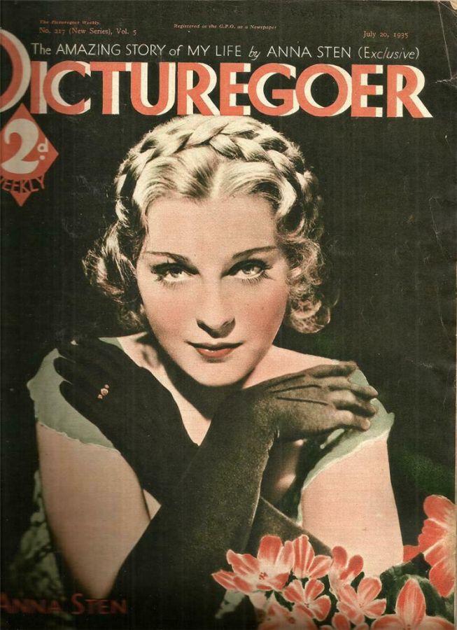 PICTUREGOER magazine side cover Issue 217  Weekly 20 July 1935