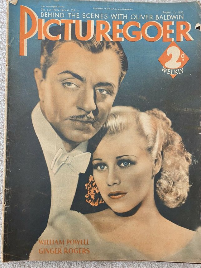 PICTUREGOER magazine side cover Issue 220  Weekly 10 August 1935