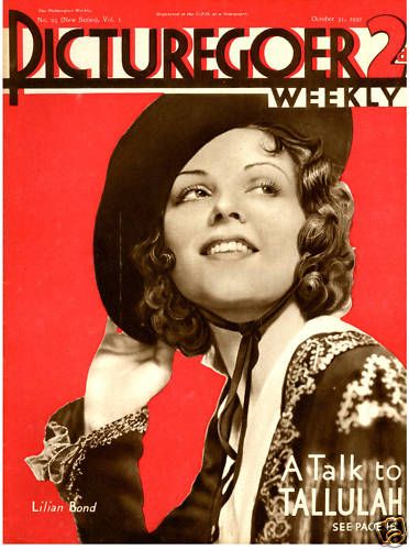 PICTUREGOER magazine side cover Issue 23  Weekly 31 October 1931