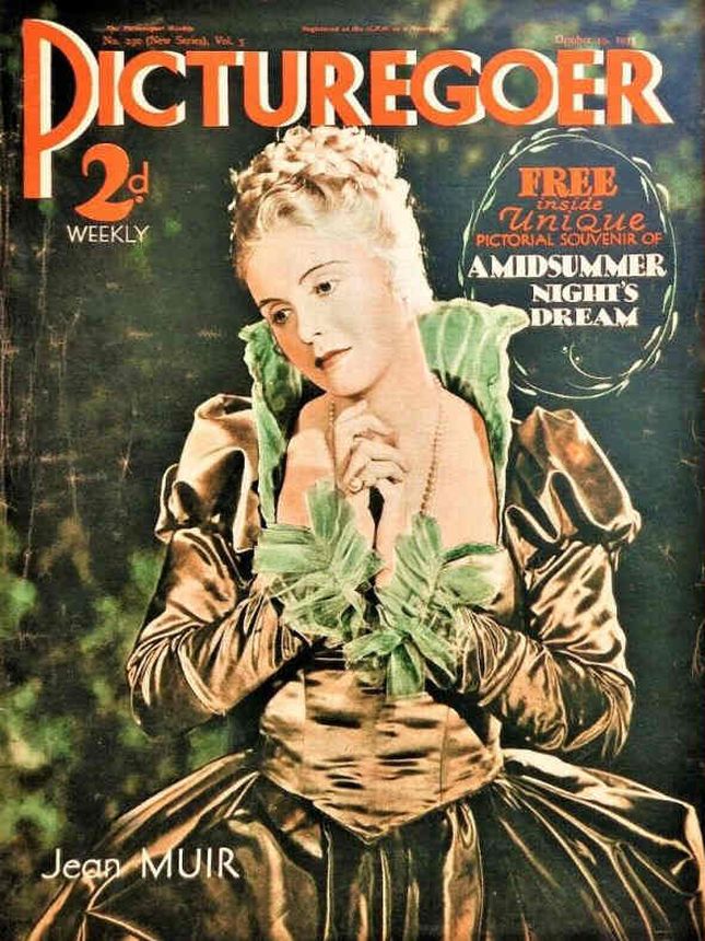 PICTUREGOER magazine side cover Issue 230  Weekly 19 October 1935