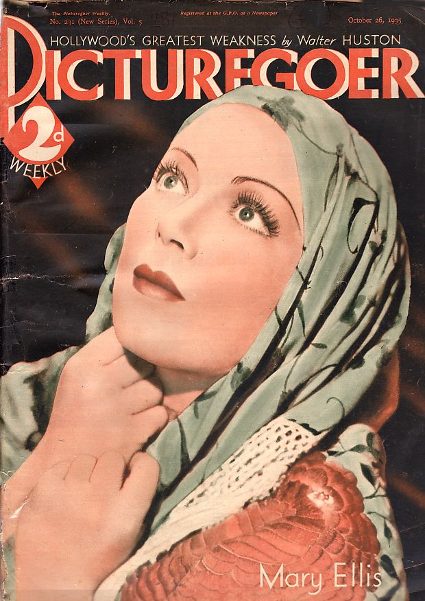PICTUREGOER magazine side cover Issue 231  Weekly 26 October 1935