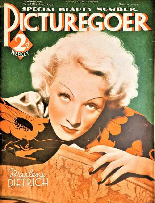 PICTUREGOER magazine side cover Issue 236  Weekly 30 November 1935