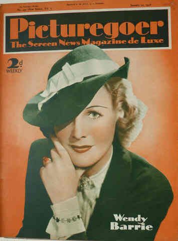 PICTUREGOER magazine side cover Issue 242  Weekly 11 January 1936