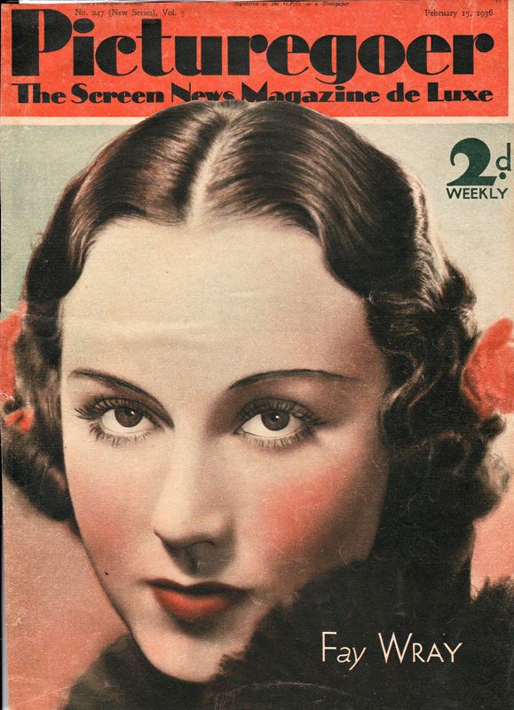 PICTUREGOER magazine side cover Issue 247  Weekly 15 February 1936