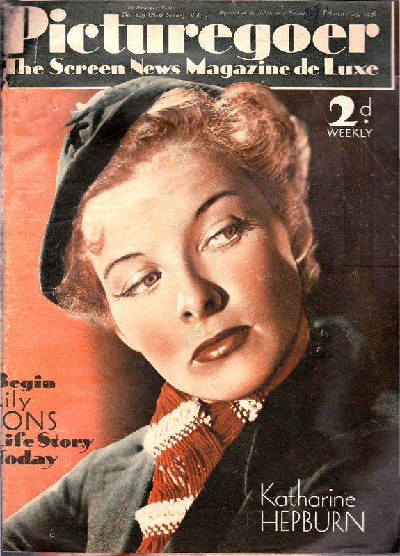 PICTUREGOER magazine side cover Issue 249  Weekly 29 February 1936