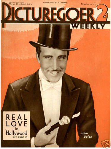 PICTUREGOER magazine side cover Issue 25  Weekly 14 November 1931
