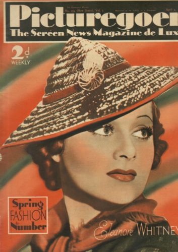 PICTUREGOER magazine side cover Issue 254  Weekly 4 April 1936
