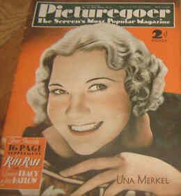 PICTUREGOER magazine side cover Issue 255  Weekly 11 April 1936