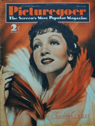 PICTUREGOER magazine side cover Issue 256  Weekly 18 April 1936