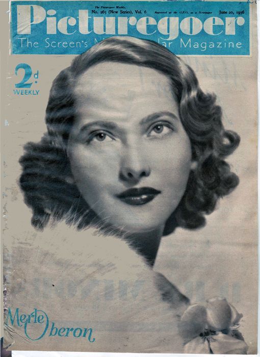 PICTUREGOER magazine side cover Issue 265  Weekly 20 June 1936