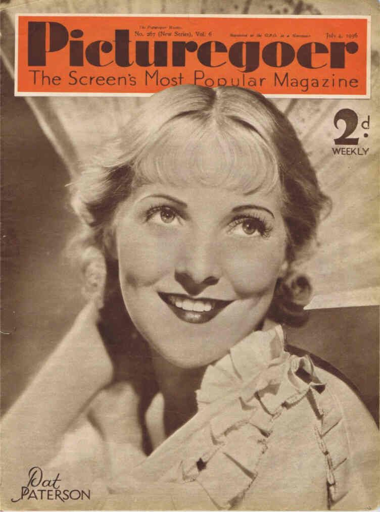 PICTUREGOER magazine side cover Issue 267  Weekly 4 July 1936