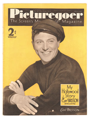 PICTUREGOER magazine side cover Issue 268  Weekly 11 July 1936