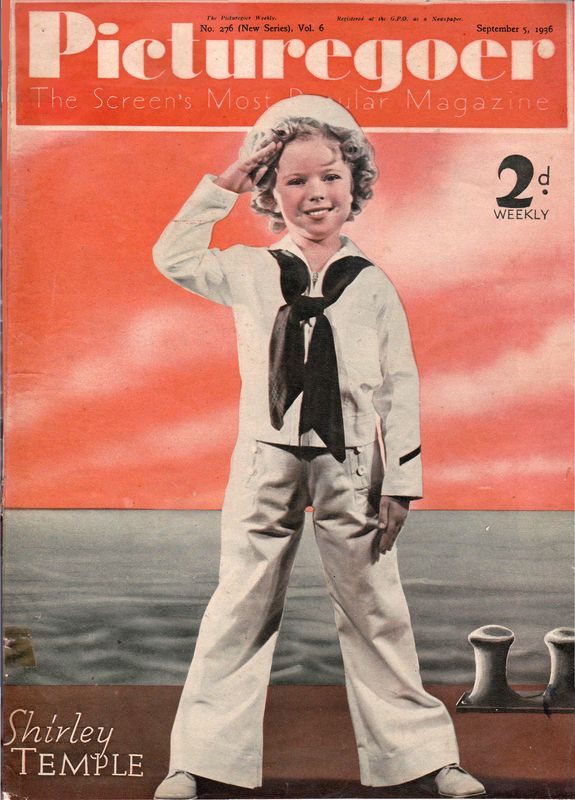 PICTUREGOER magazine side cover Issue 276  Weekly 5 September 1936